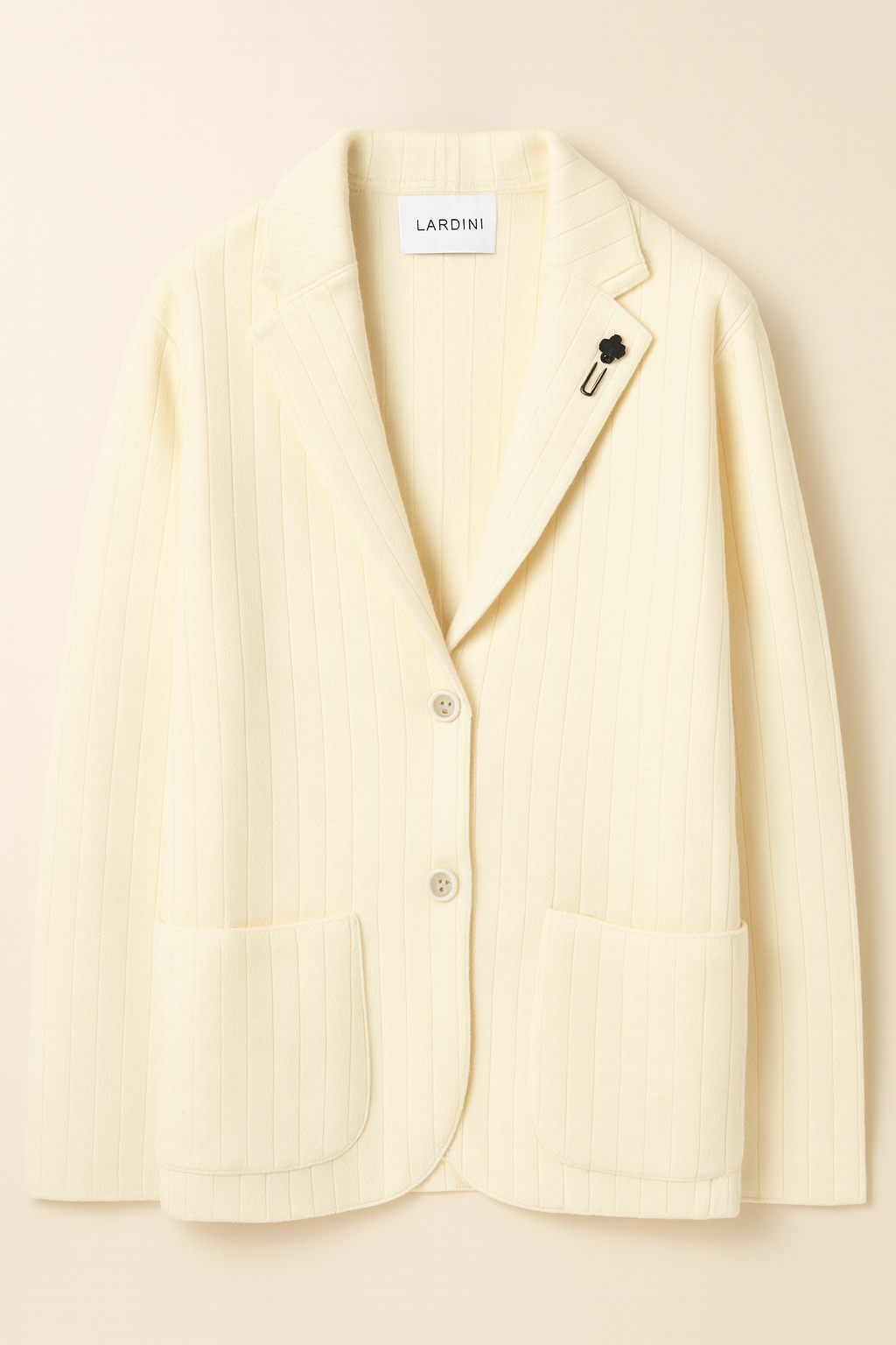 LARDINI Wool Cashmere Knit Jacket