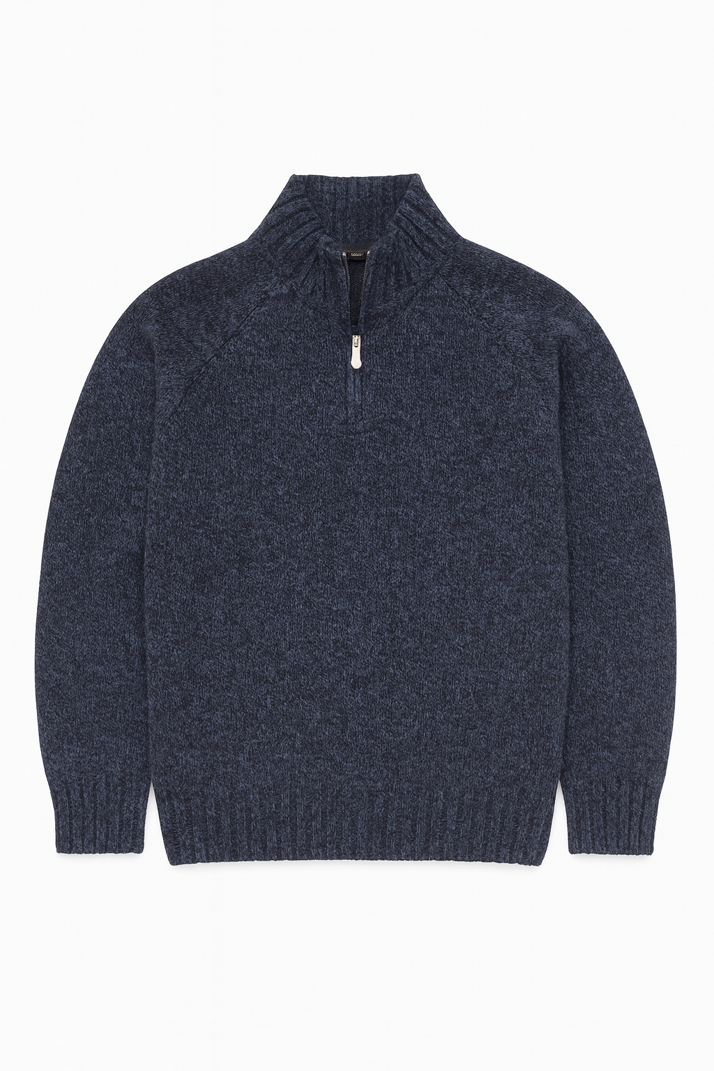 GRAN SASSO Pic Stitch Mock Zip