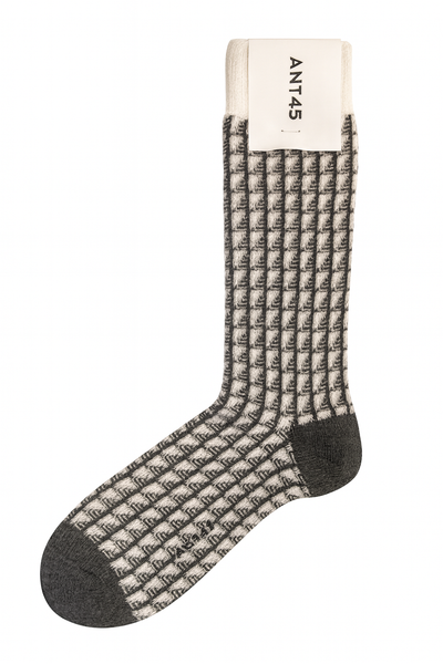 ANT45 Wool Sock with Pattern