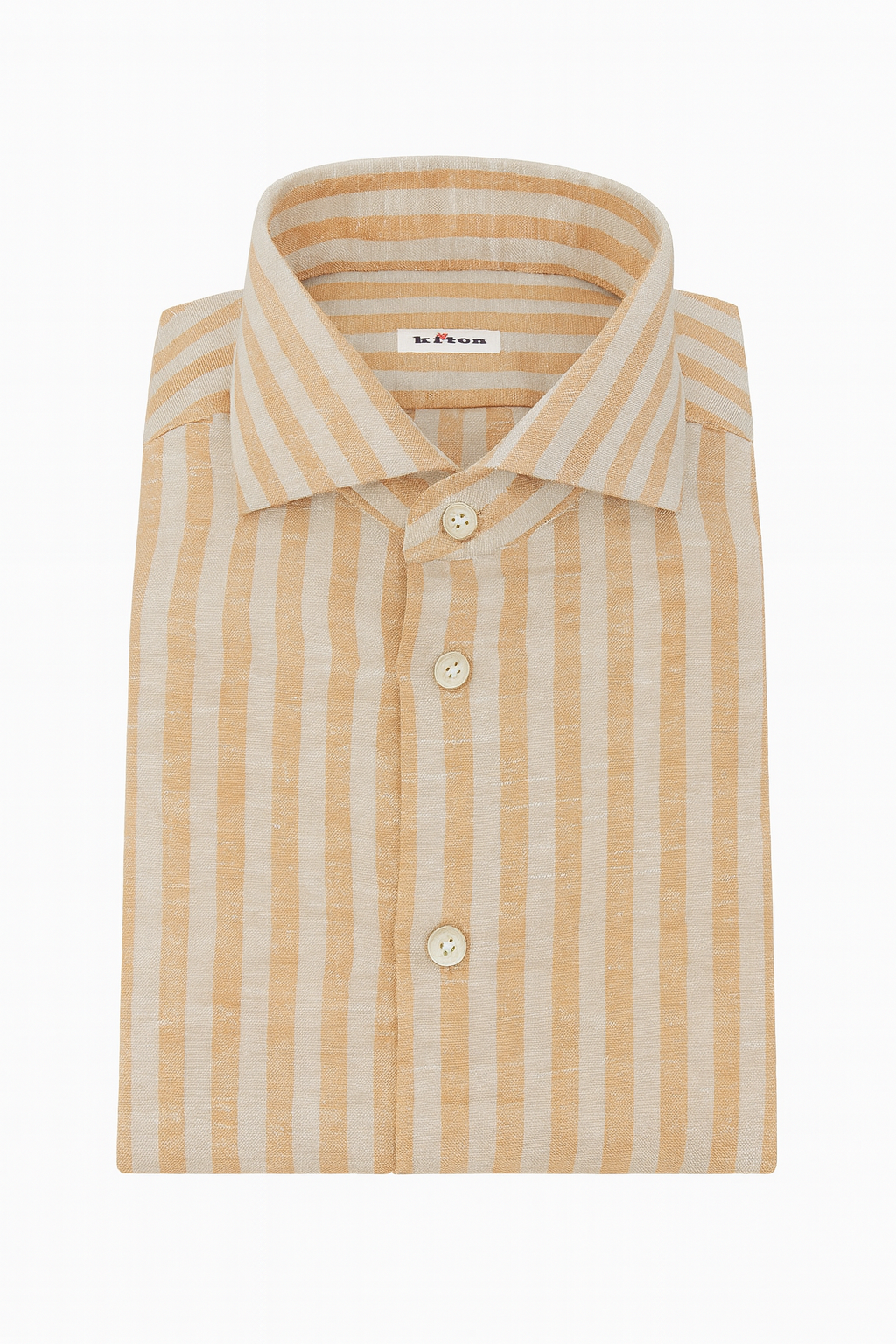 KITON Linen Striped Shirt