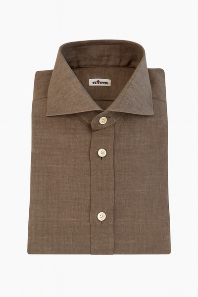 KITON Pure Linen Dress Shirt