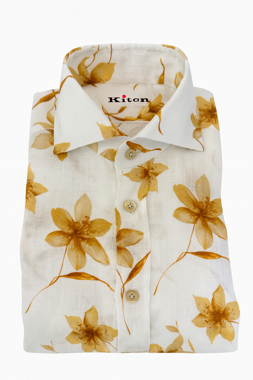KITON Pure Linen Dress Shirt