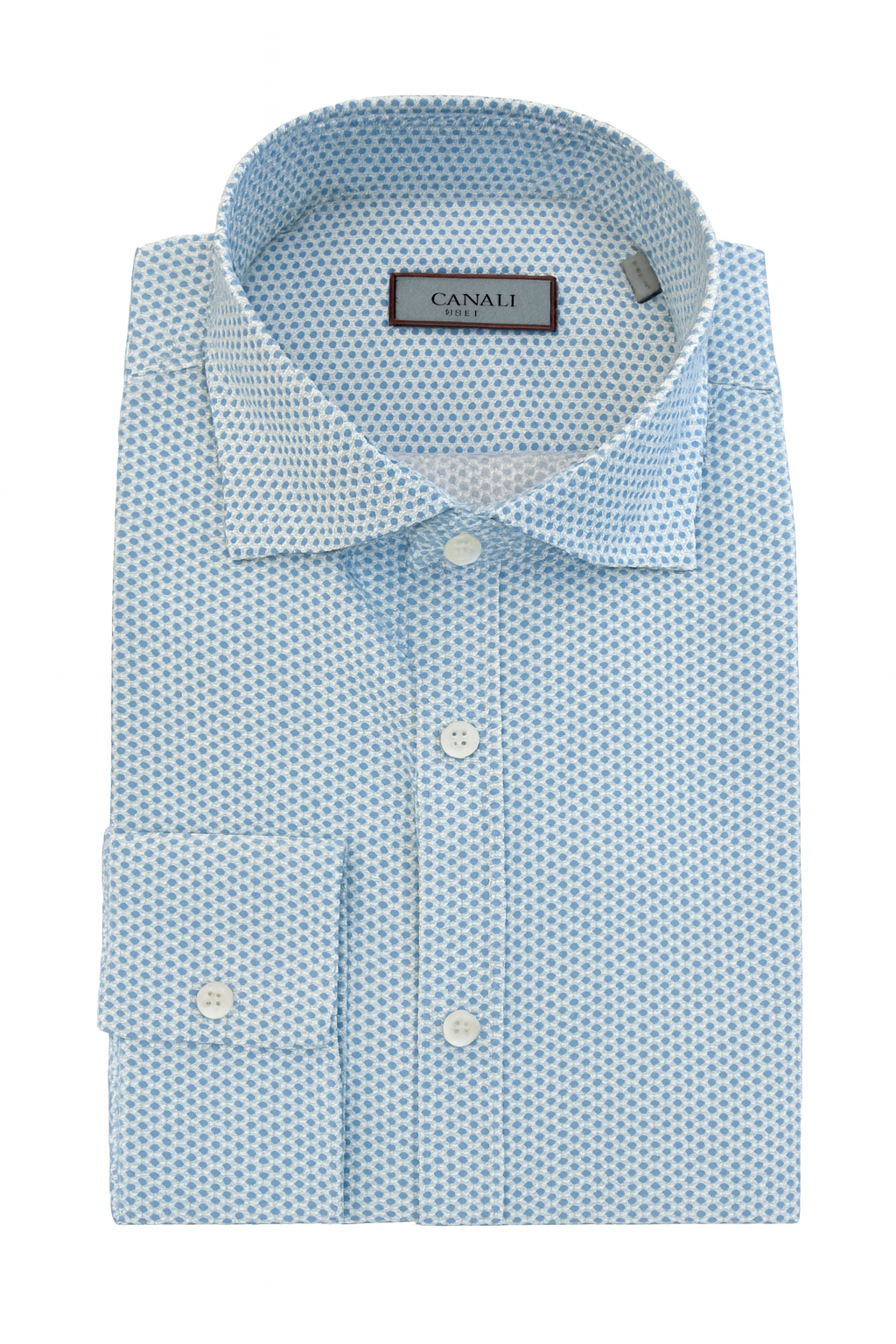 CANALI Geometric Print Sport Shirt