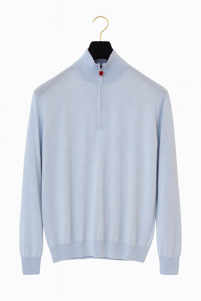 KITON 14 Micron Zip Knit