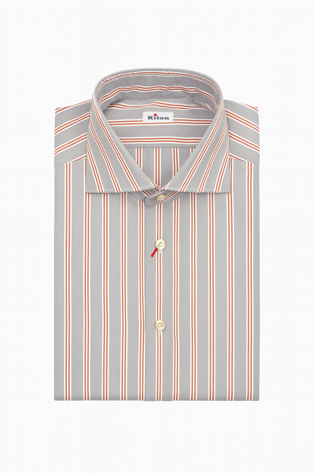 KITON Striped Cotton Dress Shirt