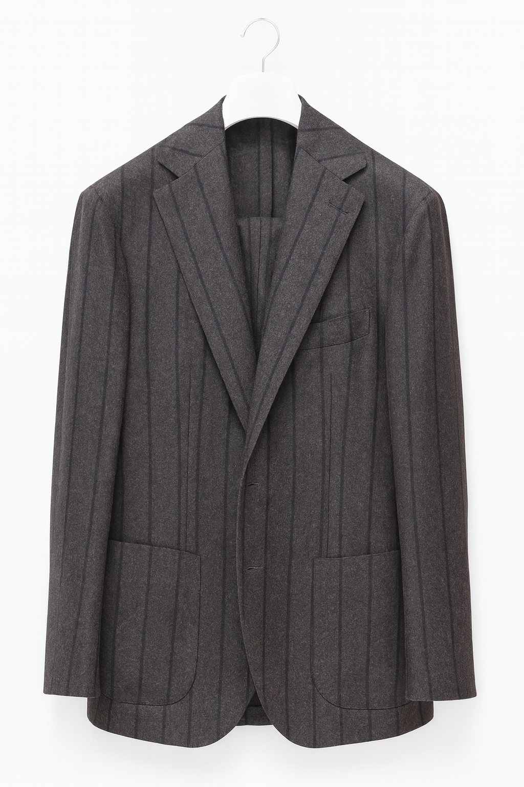 SARTORIO Unstructured Suit | Brown Blue Pin