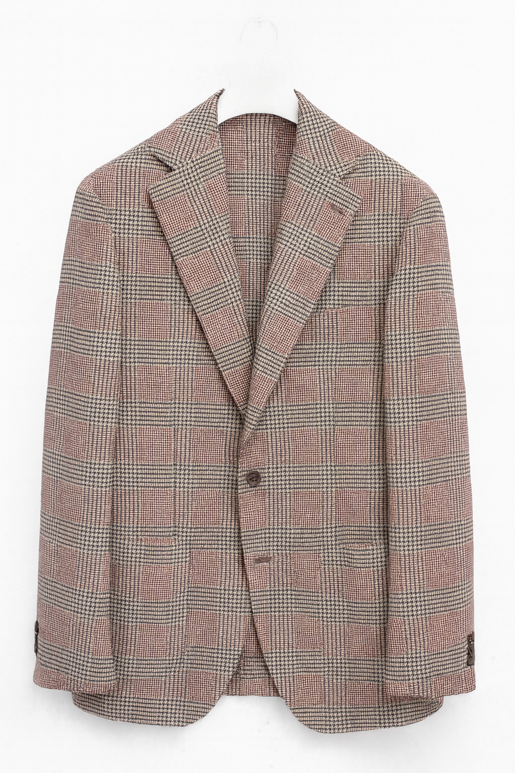 SARTORIO Checked Jacket | Red Brown