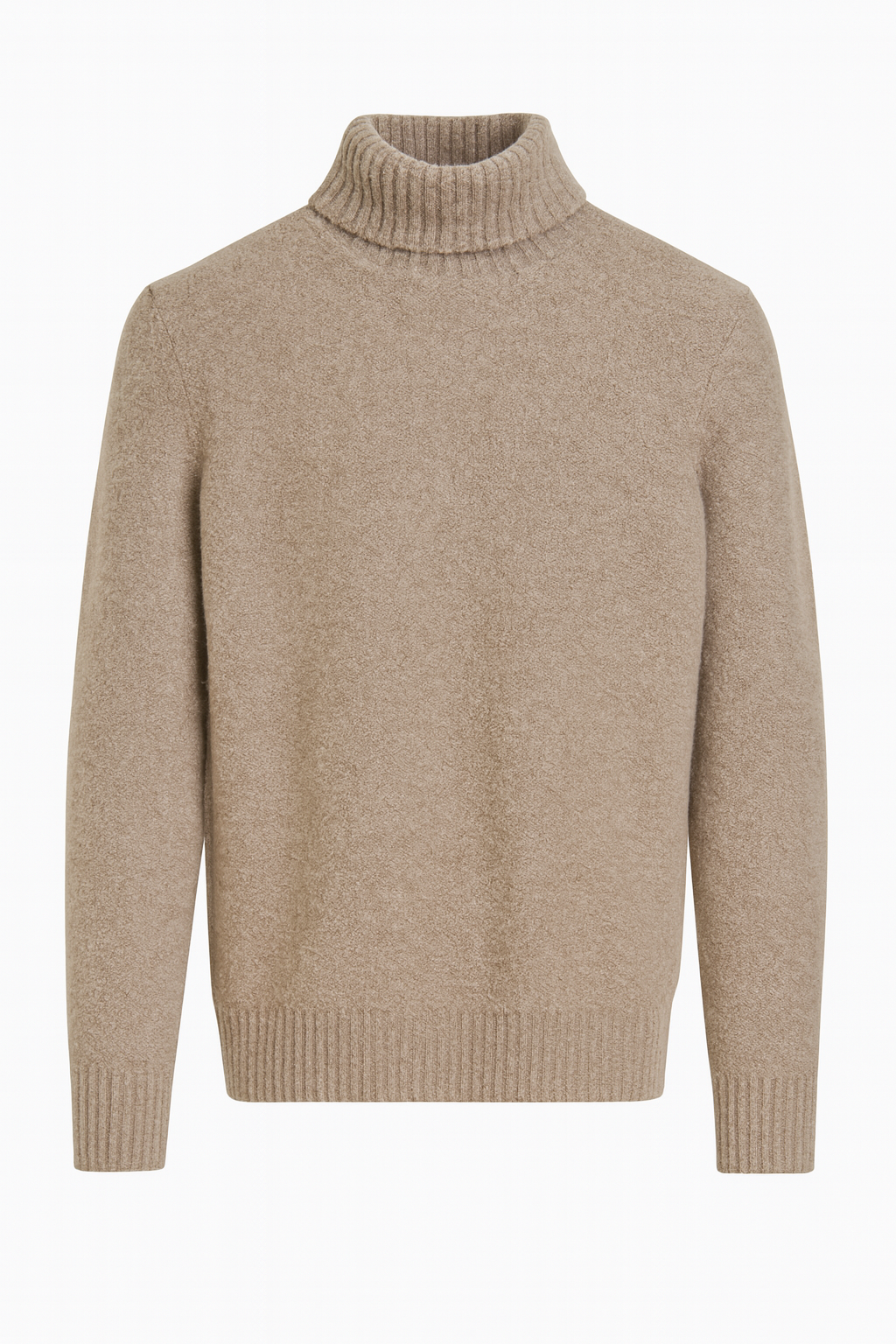 PHIL PETTER Boucle Turtleneck | Beige