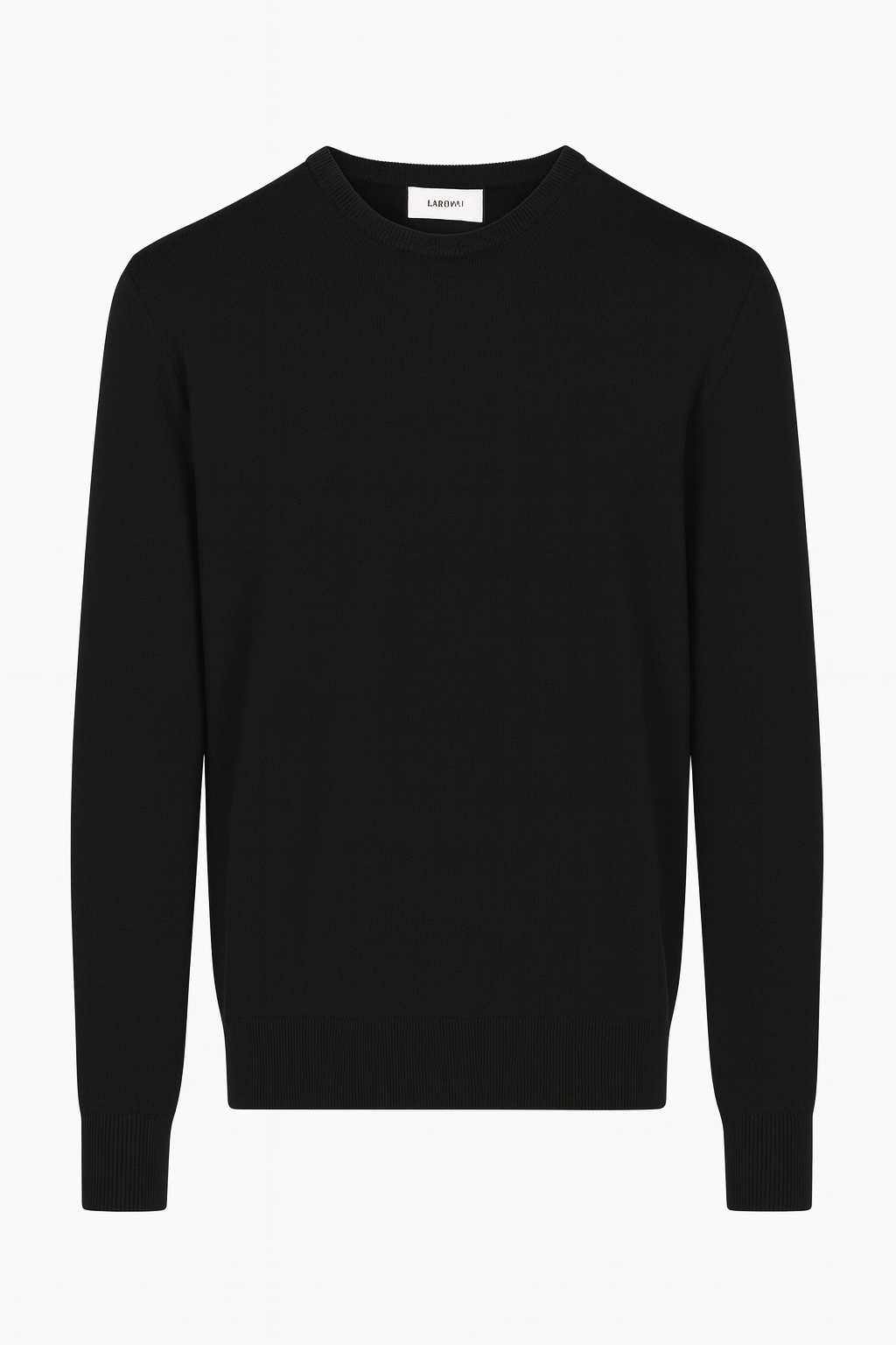 LARDINI Cashmere Crewneck Sweater | Black