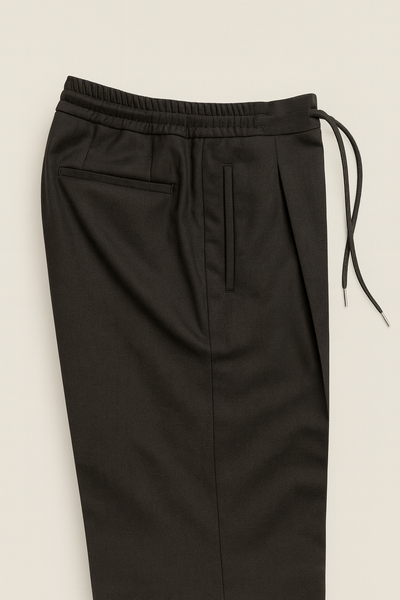 LARDINI Pleated Drawstring Trouser