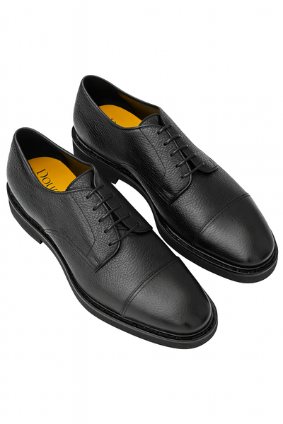 DOUCAL'S Cap Toe Lace Up Shoe | Notte