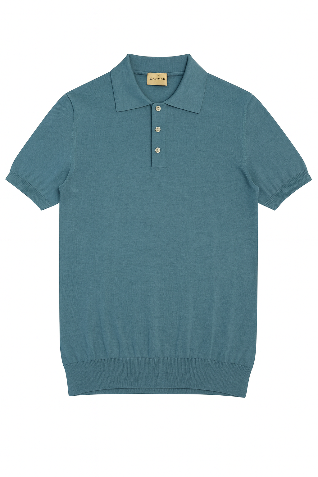 GATSBY GOLF S/S Cotton Silk Polo | Blue