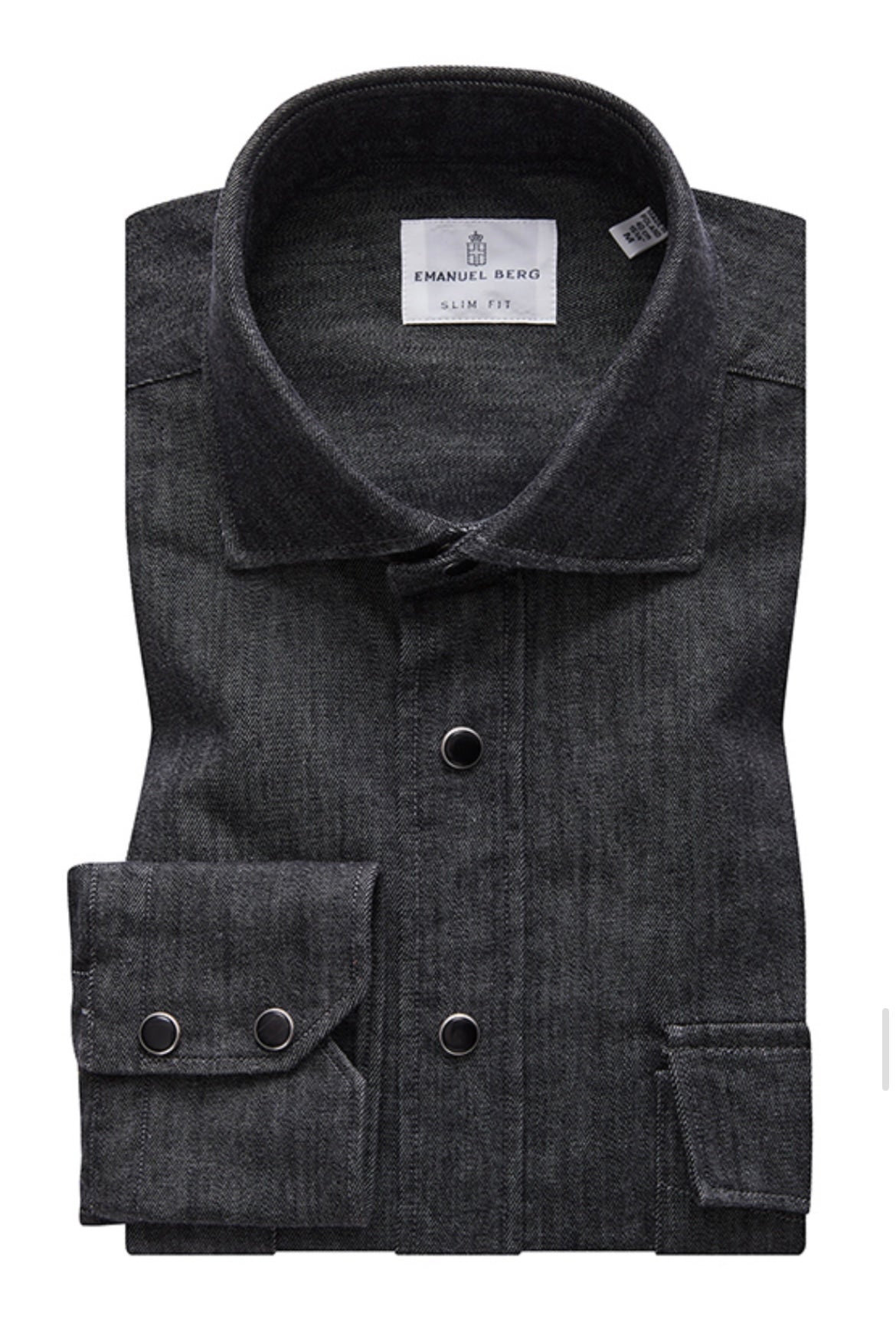 EMANUEL BERG Denim Shirt | Black