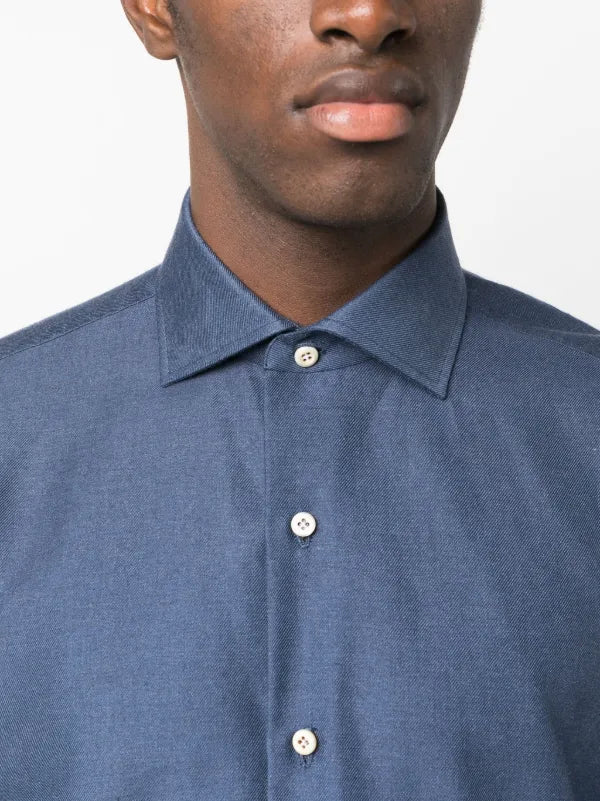 FINAMORE 1925 Cotton Cashmere Shirt