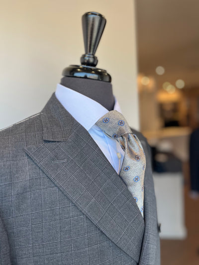 BOGLIOLI Milano Double Breasted Suit | Grey Plum