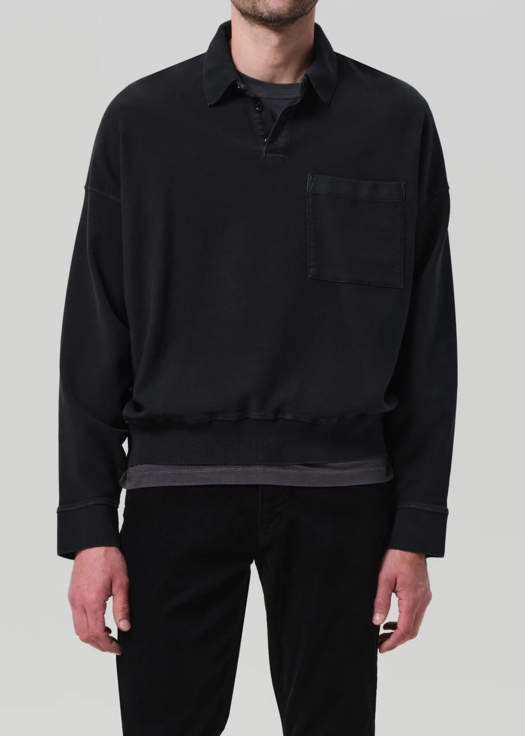 CITIZENS OF HUMANITY Rugby Polo | Charred Cedar
