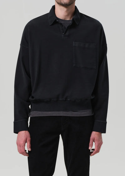CITIZENS OF HUMANITY Rugby Polo | Charred Cedar
