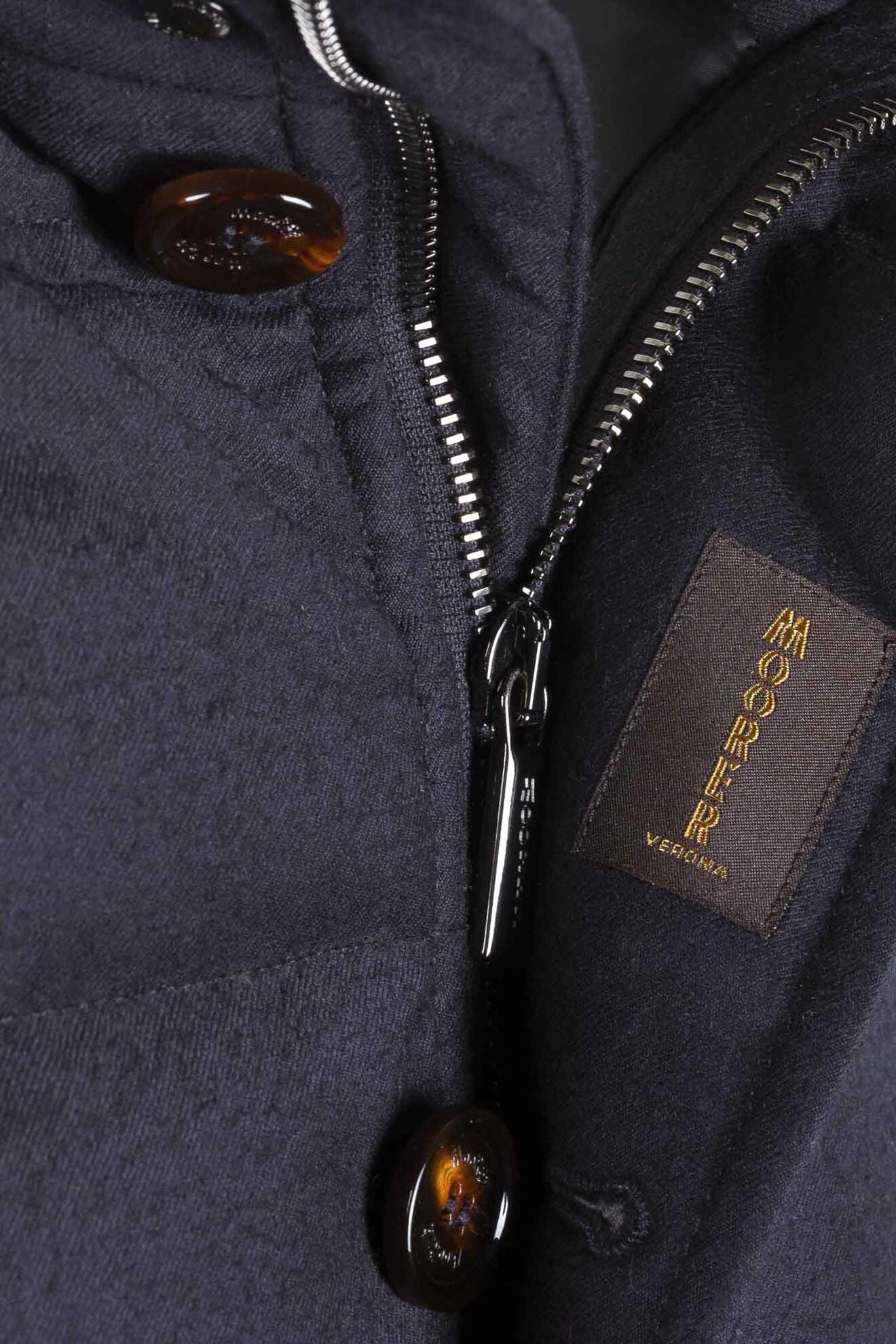 MooRER Fantoni Quilted Bomber | Navy