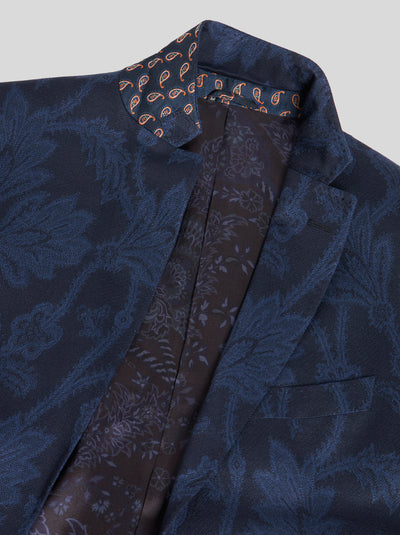 ETRO Floral Pattern Sports Jacket | Navy