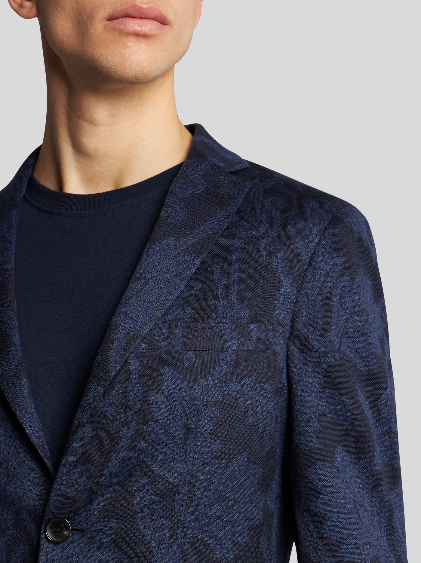 ETRO Floral Pattern Sports Jacket | Navy