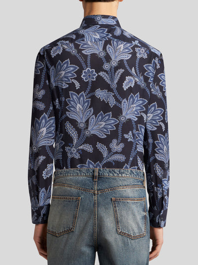 ETRO Roma Floral Shirt | Dark Blue