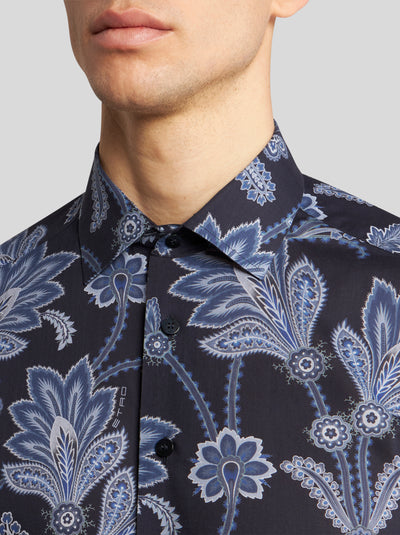 ETRO Roma Floral Shirt | Dark Blue