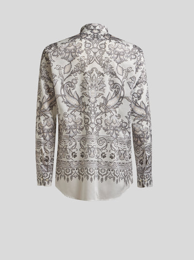 ETRO Grey Paisley Shirt