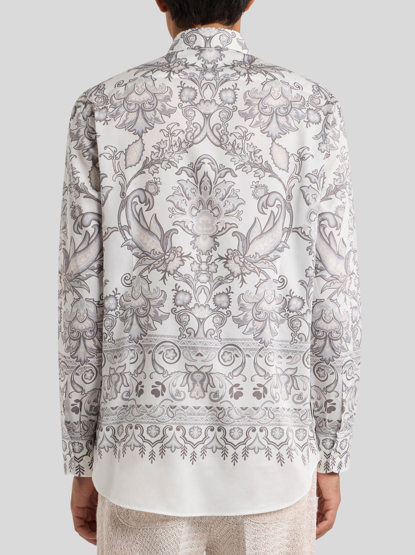 ETRO Grey Paisley Shirt