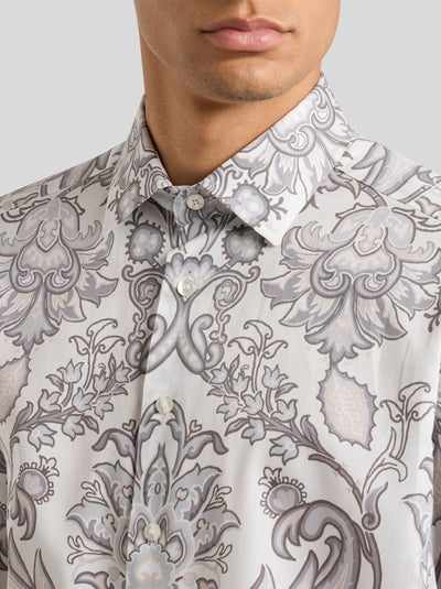 ETRO Grey Paisley Shirt