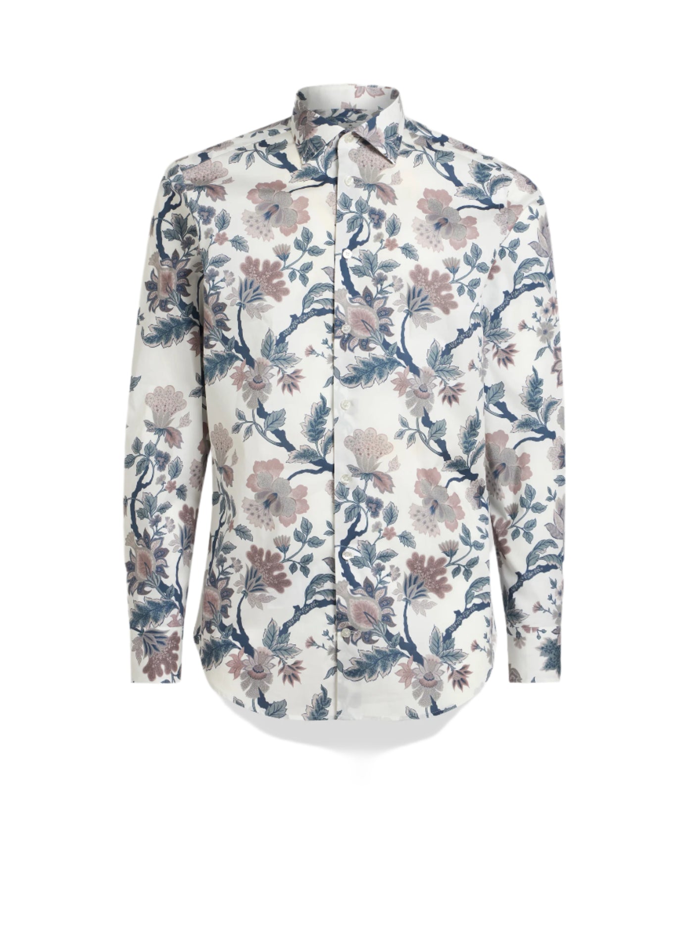 ETRO Blue Brown Floral Shirt