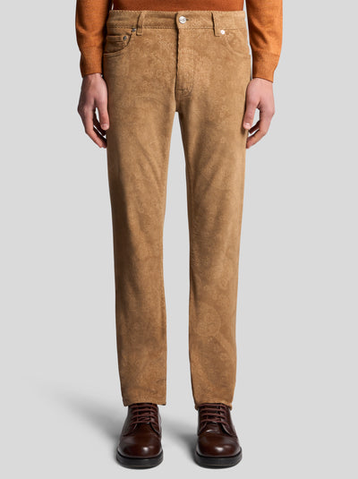 ETRO Roma Corded Denim | Latte