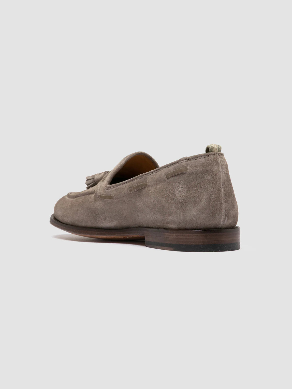 OFFICINE CREATIVE Taupe Suede Tassel Loafers