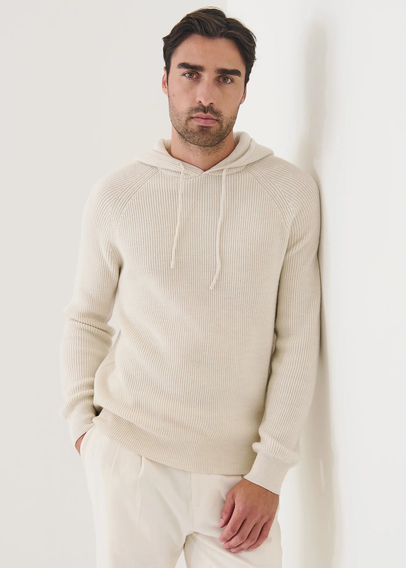 PATRICK ASSARAF Merino Pullover Hoodie