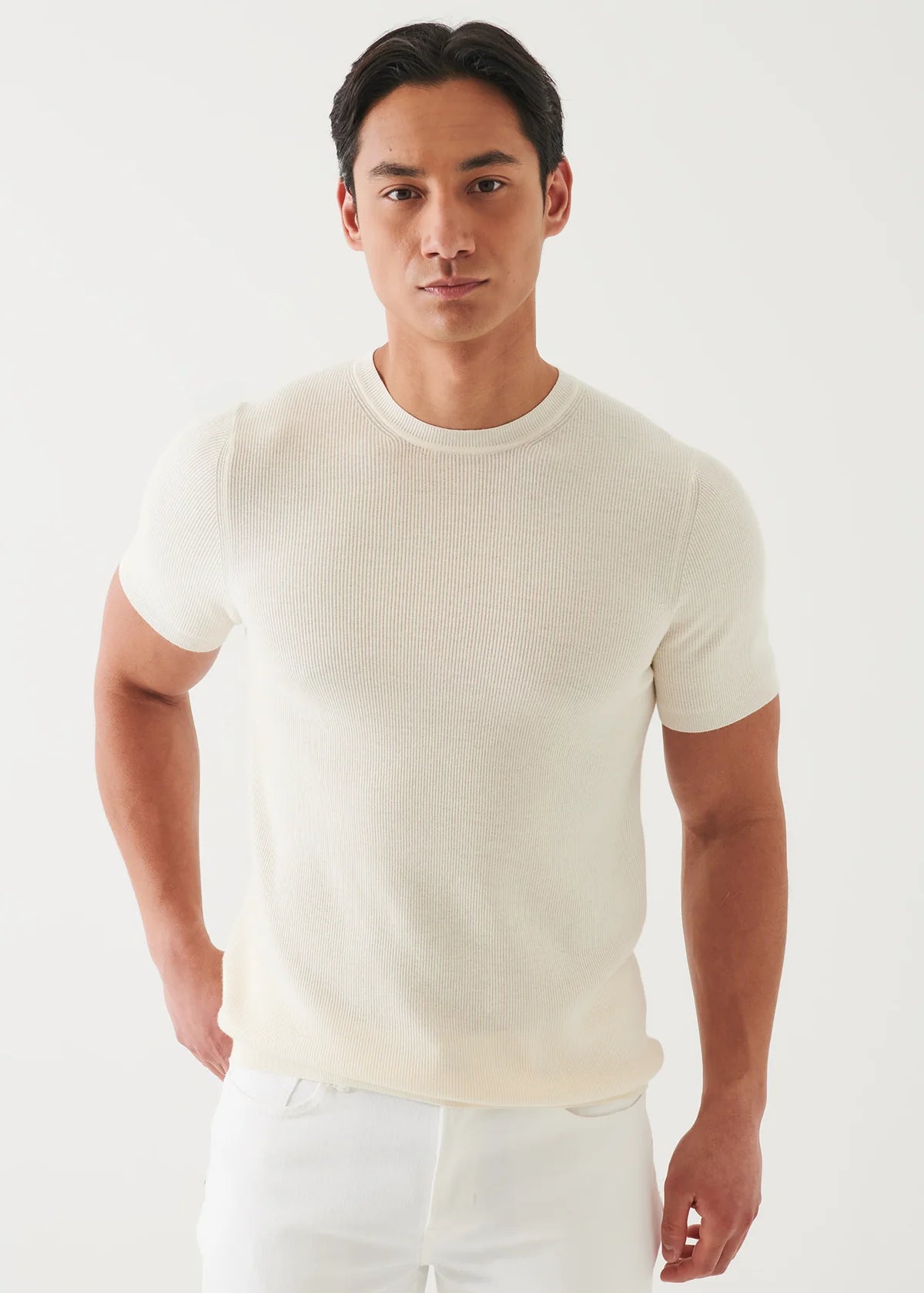 PATRICK ASSARAF Cotton Cashmere Crewneck T-Shirt