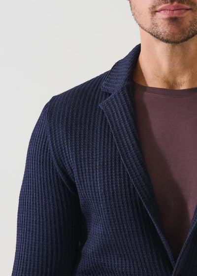 PATRICK ASSARAF Chain Stitch Knit Blazer