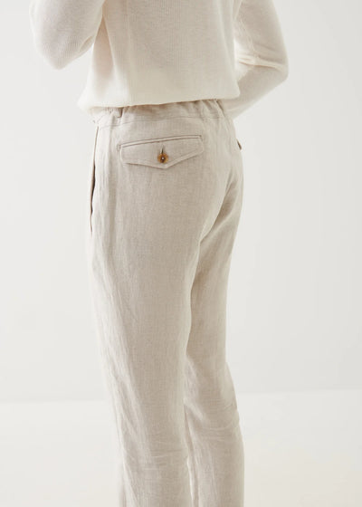 PATRICK ASSARAF Linen Drawstring Pant