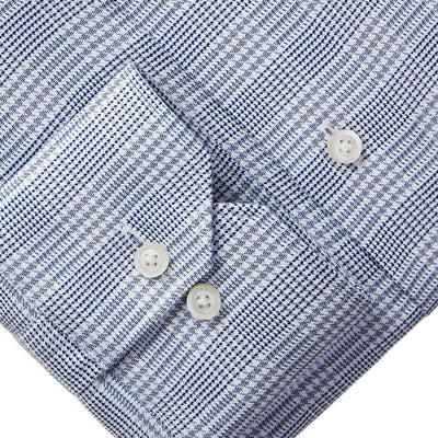 EMANUEL BERG Yoga Twill Mini Houndstooth Shirt
