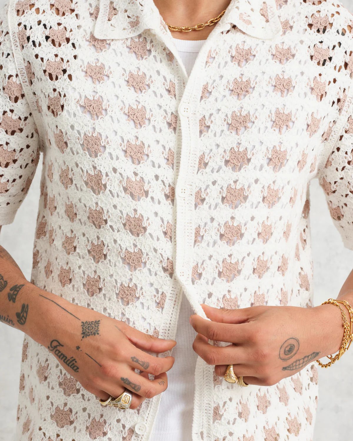 WAX London Porto Crochet Shirt