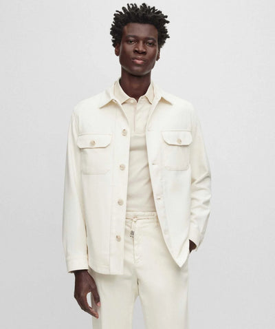 BOSS C-Carper Overshirt | Open White