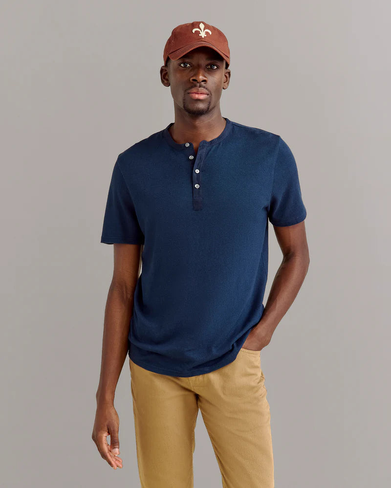 BILLY REID SS Hemp Cotton Henley