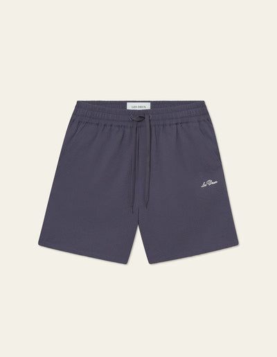 LES DEUX Stan Seersucker Swim Shorts