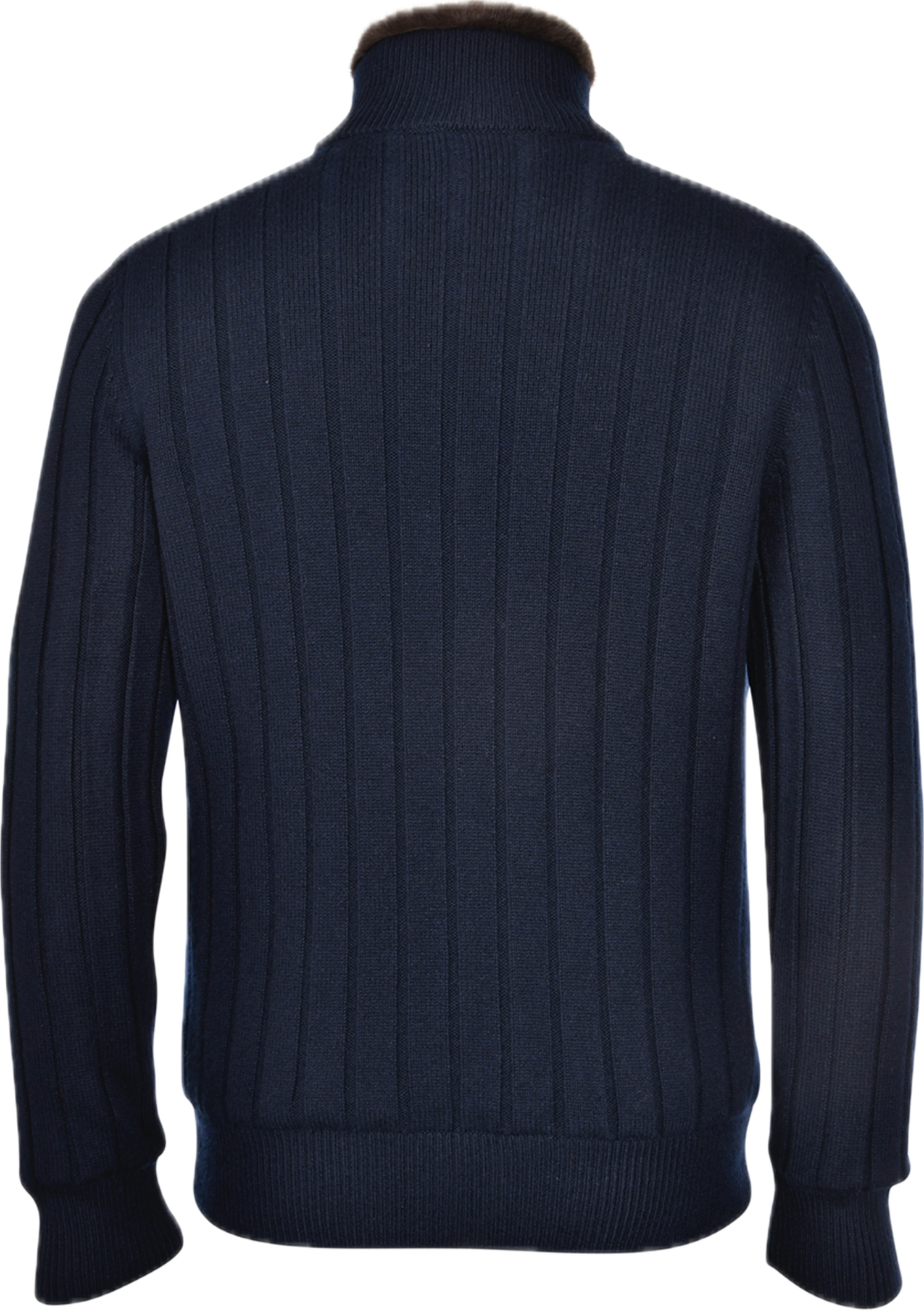 GRAN SASSO Cashmere Mink Zip Cardigan