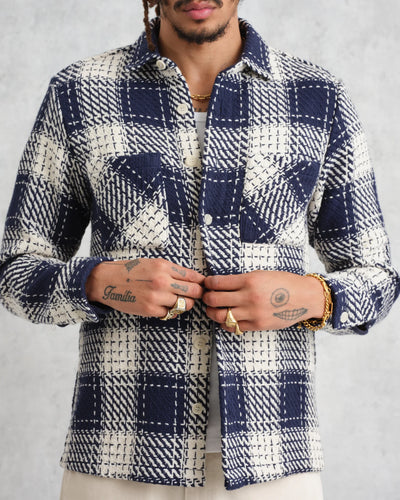 WAX London Whiting Overshirt | Marine Beatnick