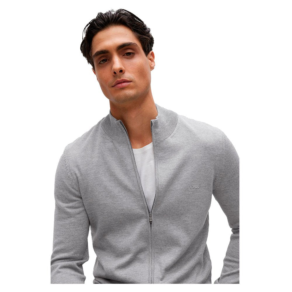 BOSS Balonso-L Cardigan Sweater | Silver