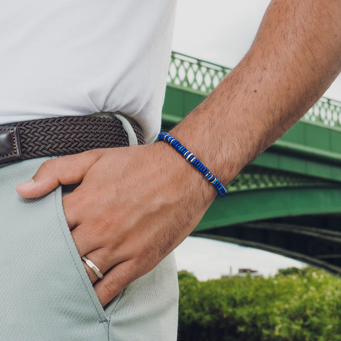 TATEOSSIAN Positano Bracelet w Rhodium Plated Silver