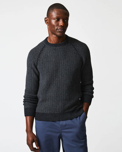 BILLY REID Marled Crewneck Sweater | Black