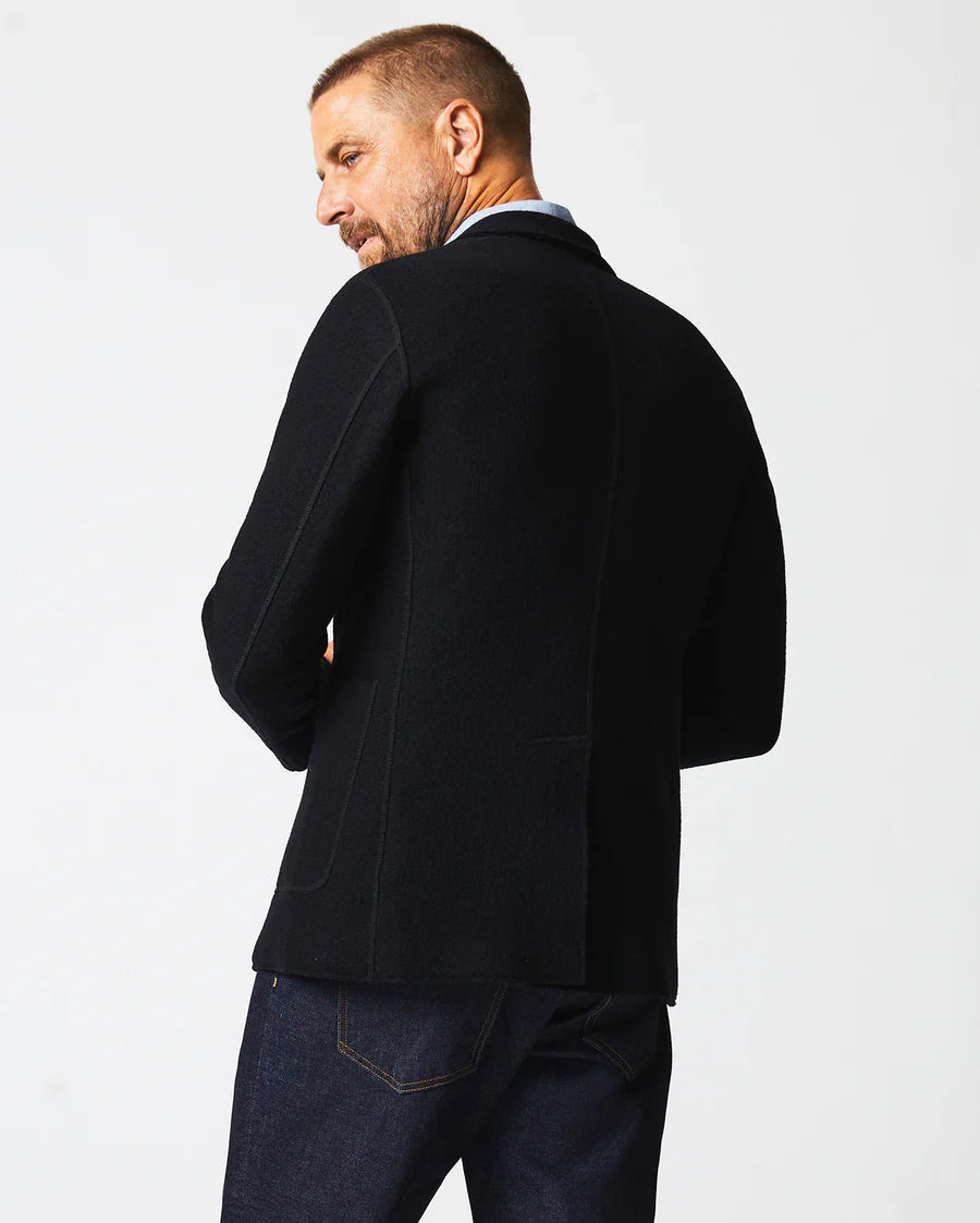 Black wool sport coat store
