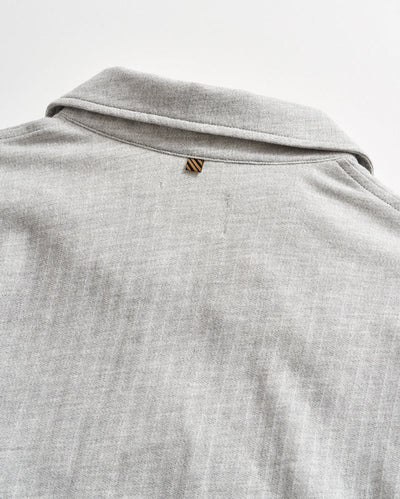 BILLY REID Long Sleeve Herringbone Polo