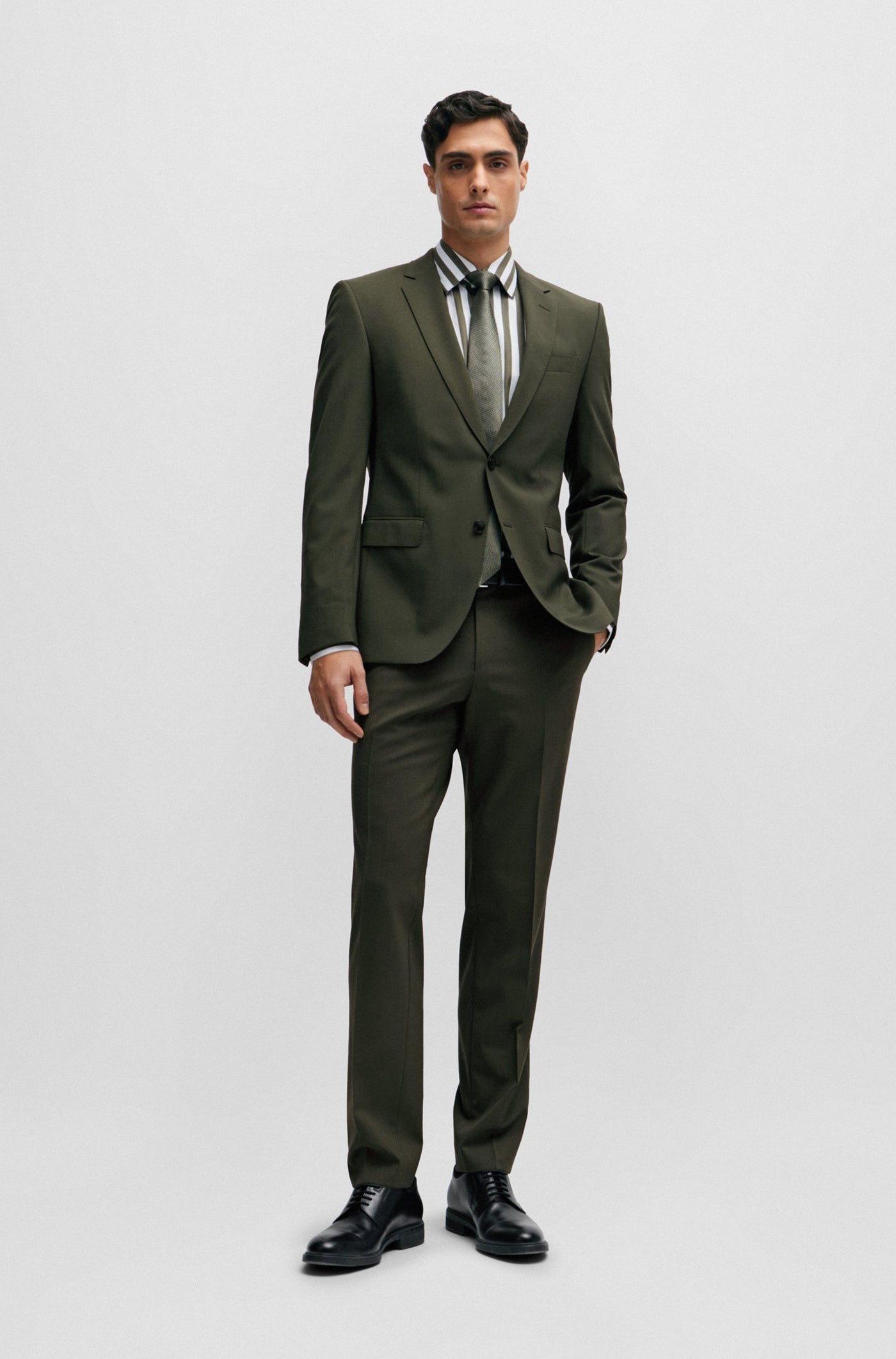 BOSS Slim Fit Wrinkle Resistant Suit