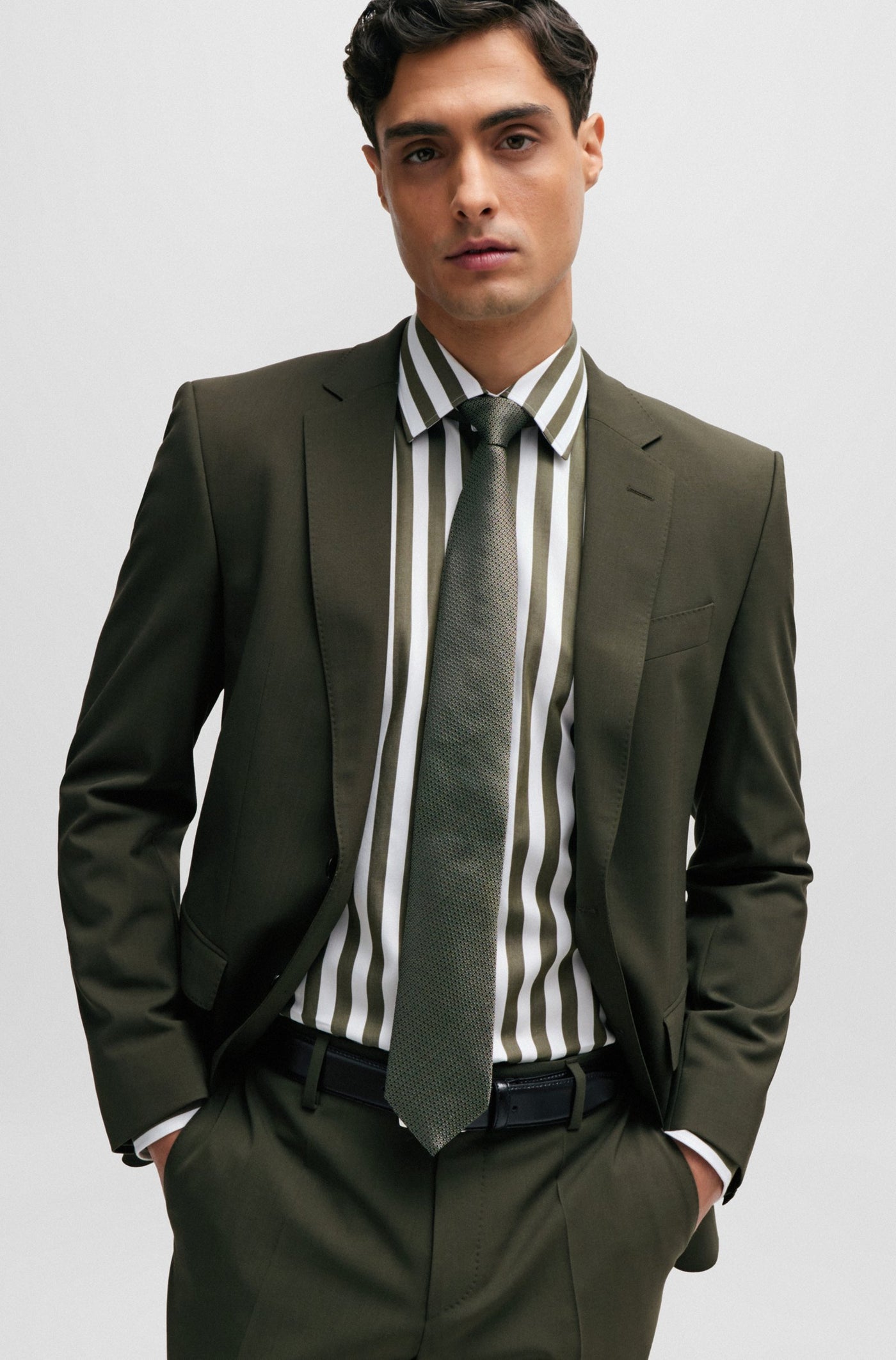 BOSS Slim Fit Wrinkle Resistant Suit